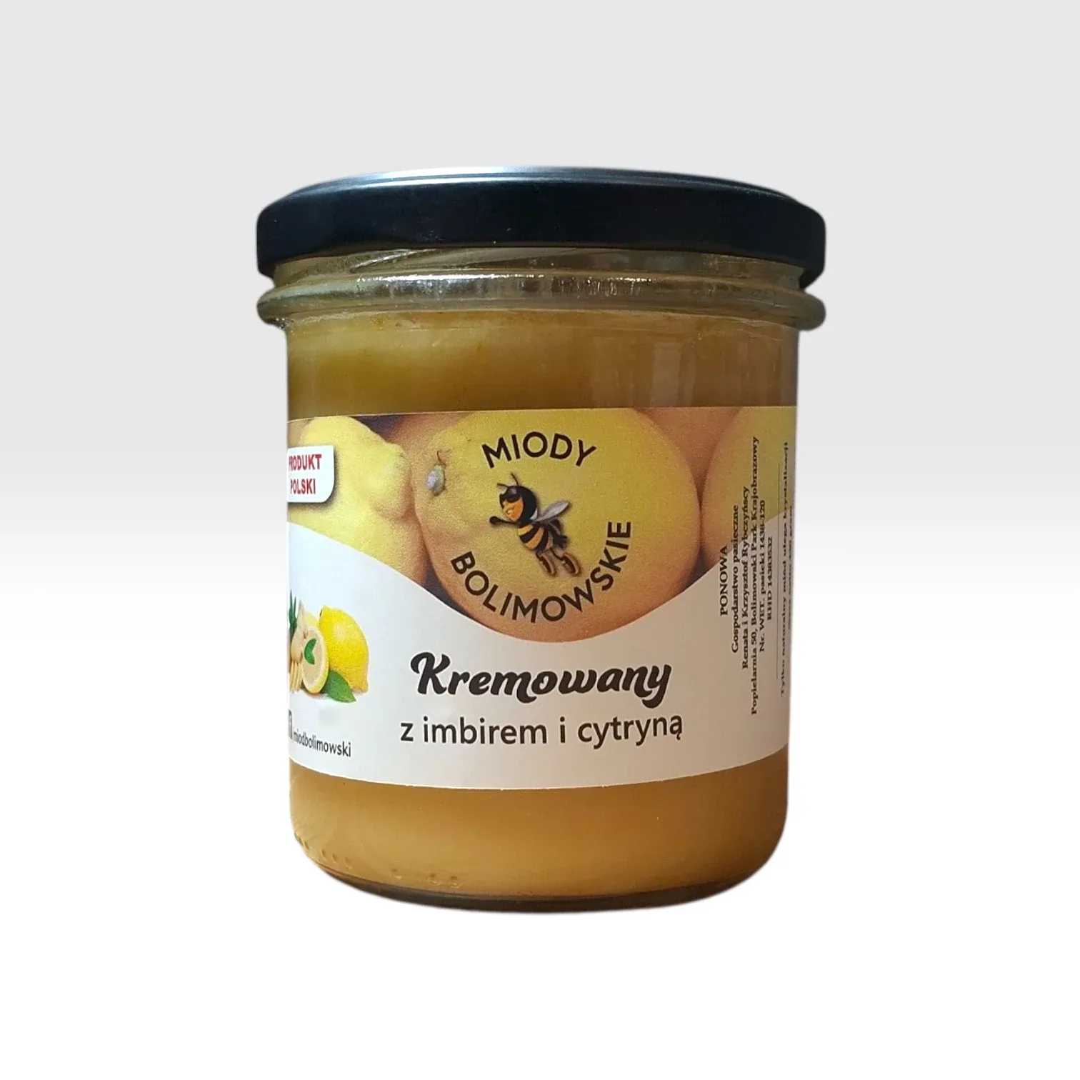 miód kremowany imbir i cytryna