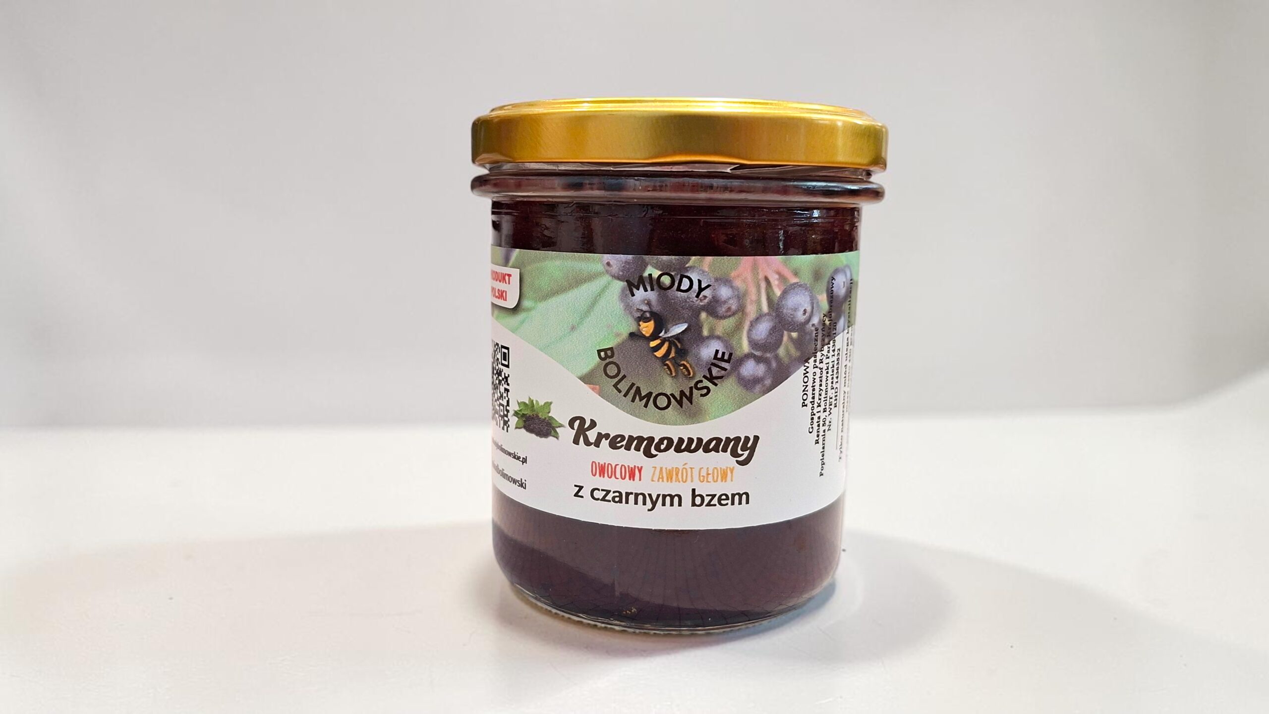 Miód kremowany z CZARNYM BZEM - obrazek 1