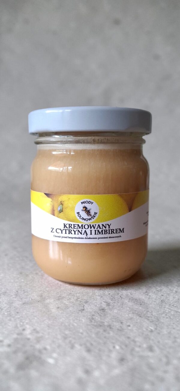 Miód kremowany z IMBIREM I CYTRYNĄ