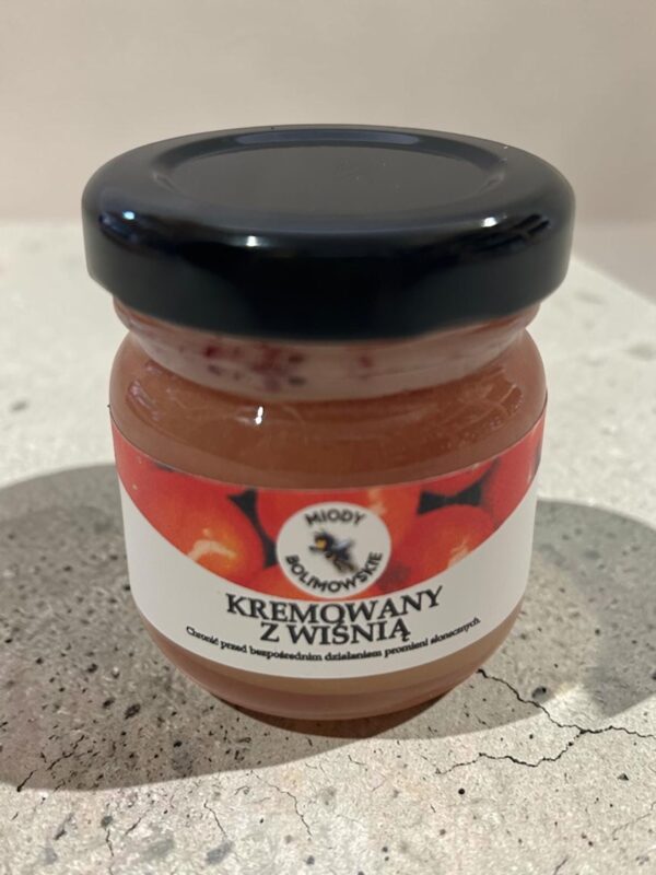 Miód kremowany z WIŚNIĄ