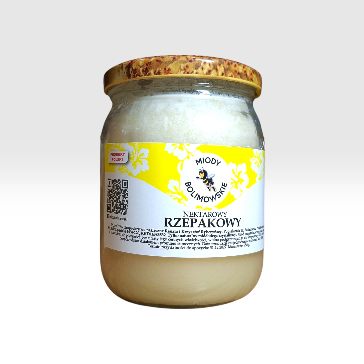 Miód nektarowy RZEPAKOWY - obrazek 1