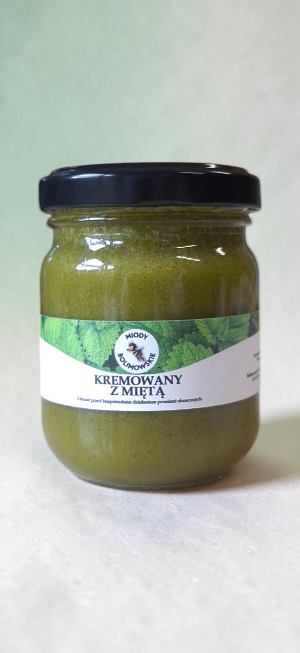 MIÓD KREMOWANY Z MIĘTĄ