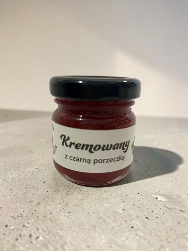 MIÓD KREMOWANY Z CZARNĄ PORZECZKĄ