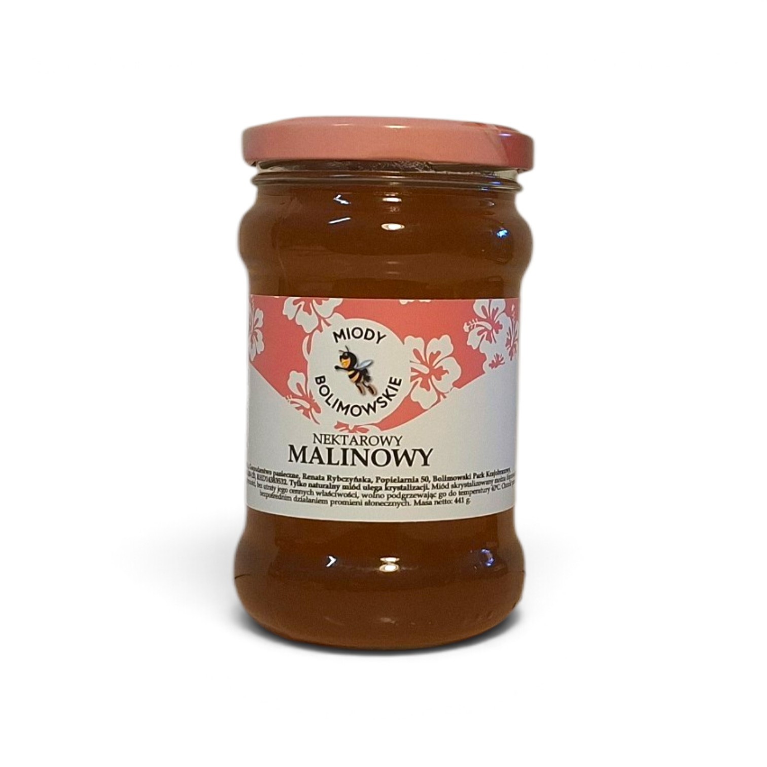 Miód nektarowy MALINOWY - obrazek 1