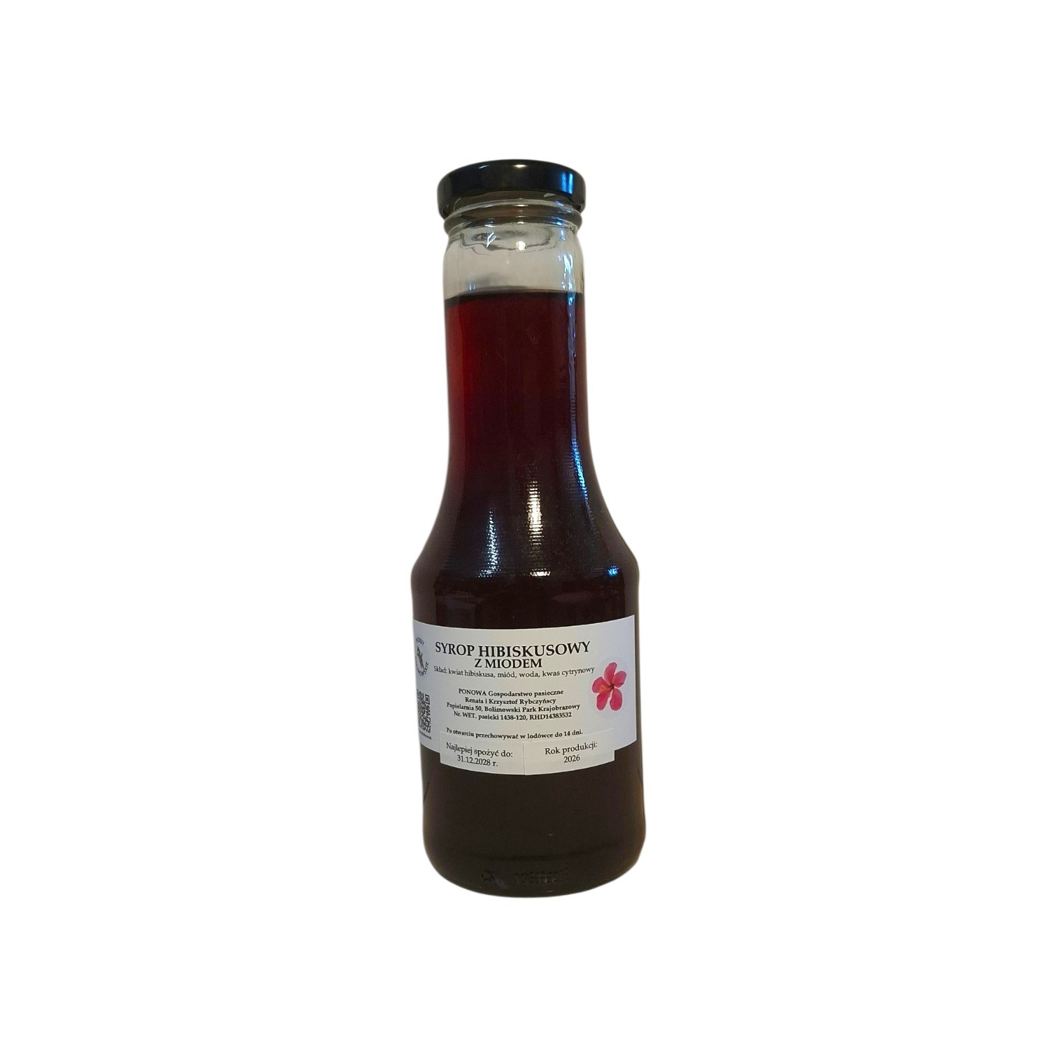 Syrop HIBISKUSOWY z miodem - obrazek 1
